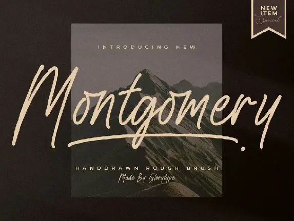 Montgomery Handdrawn Rough Brush Font