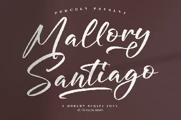 Mallory Santiago Script Font