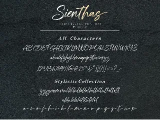 Sienthas | Handwritten Script Font