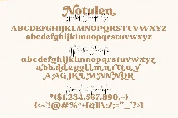 Notulen Display Serif Typeface font