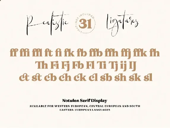 Notulen Display Serif Typeface font