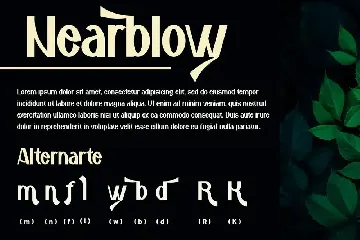 Nearblow font