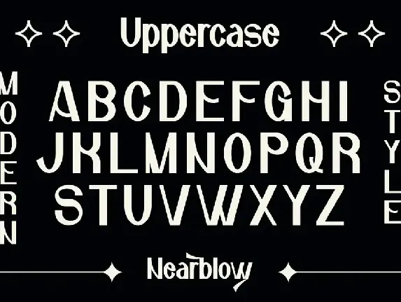 Nearblow font