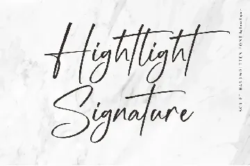 Hightlight | Handwritten font