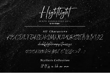 Hightlight | Handwritten font