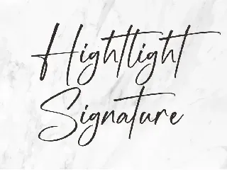 Hightlight | Handwritten font