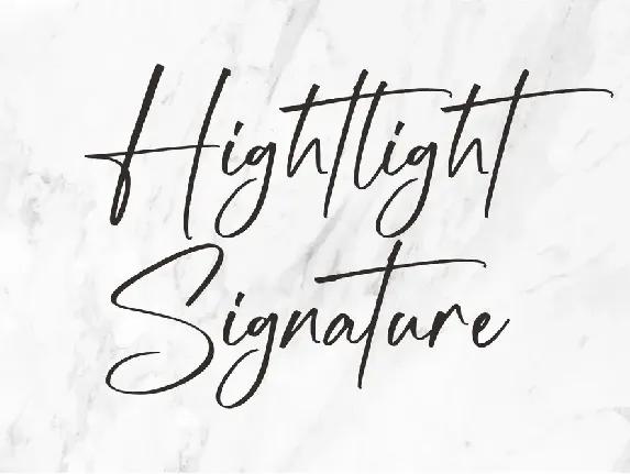 Hightlight | Handwritten font