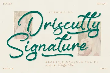 Driscutty Signature Script Font