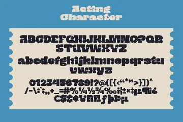 Acting - Retro Modern font