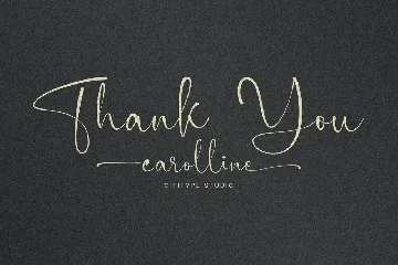 Carolline font