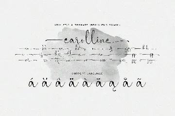 Carolline font