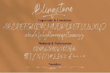 Blingstone - Handwritten Font