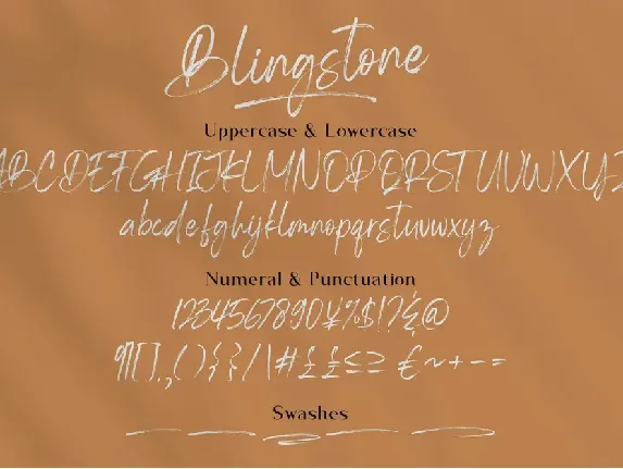 Blingstone - Handwritten Font