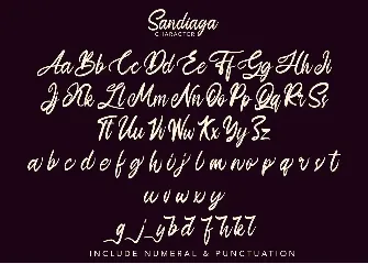 Sandiaga | Modern Script Font