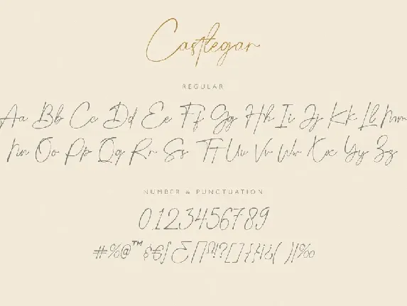 Castlegar Luxury Script font