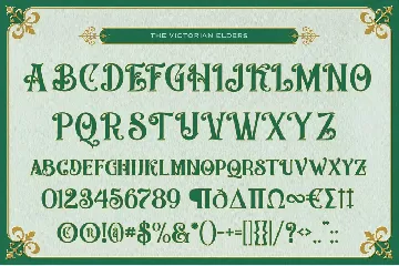 The Victorian Elders font