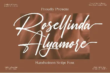 Rosellinda Alyamore - Handwritten Script Font