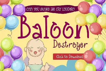 Baby Bone - Creative Fun Children Display Font