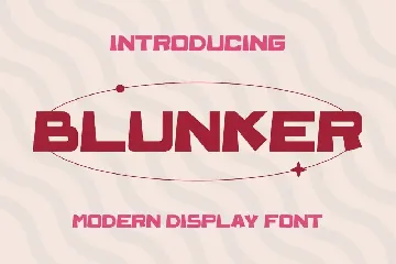 BLUNKER Font