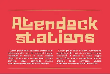 The Distriction - Unique Display Font