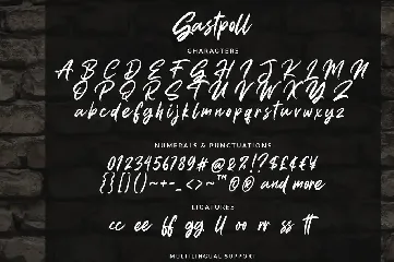 Gastpoll font