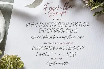 Freville Script font