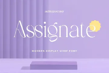 Assignate - Elegant Display Serif font