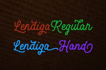 Lendiga font