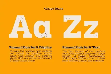 Pamuci - Modern Slab Serif Typeface font