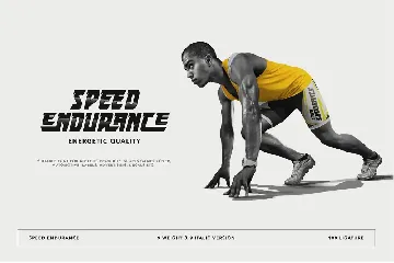 Speed Endurance font