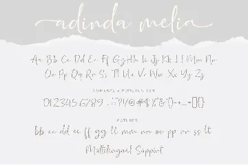 Adinda Melia font