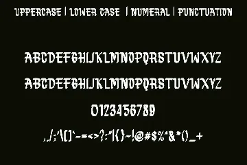 MODER BULES font