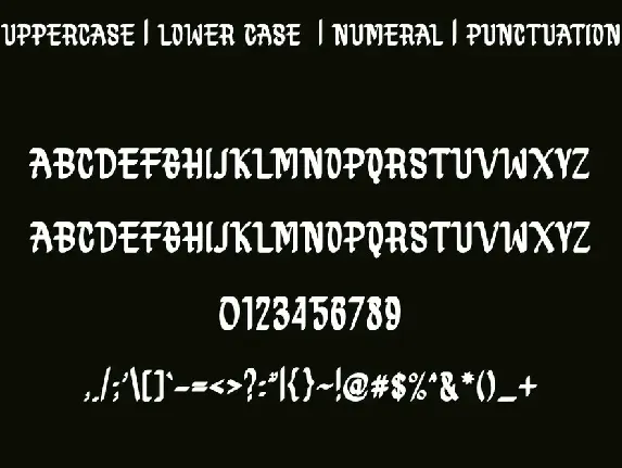 MODER BULES font