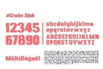 Crabs Slab font