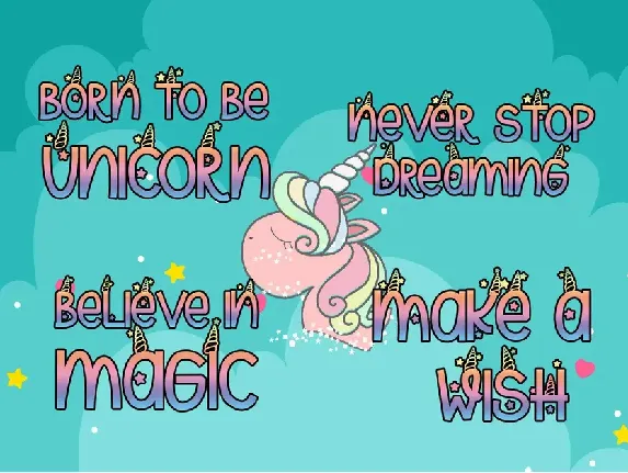 Unicorn Magic - Magical Typeface font