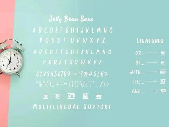 Jellly Bean Script & Sans Fun Font