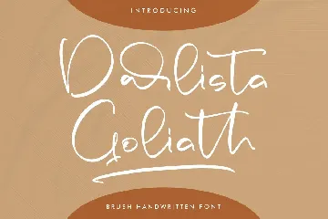 Darlista Goliath Brush Handwritten font