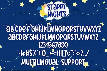 Starry Nights font