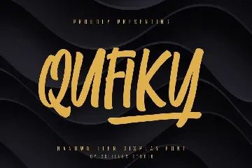 Qufiky Handwritten Display Font