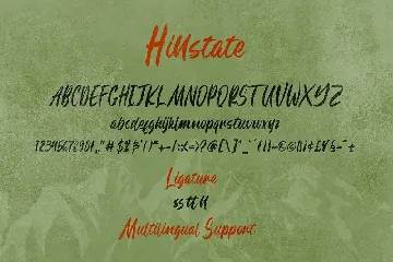 Hillstate font