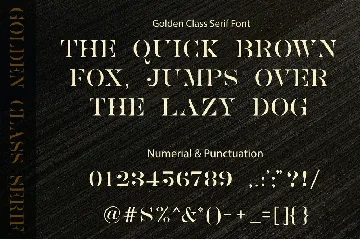 Golden Class - Font Duo