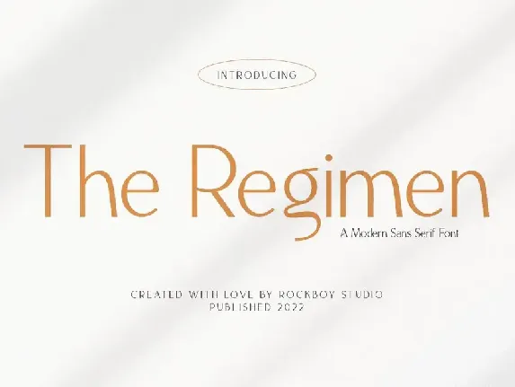 The Regimen - Business Font