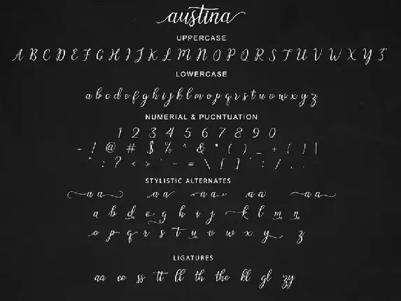 Austina Script font