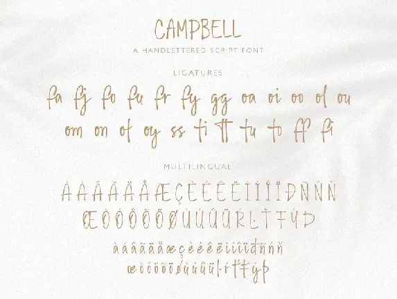 Campbell Script font