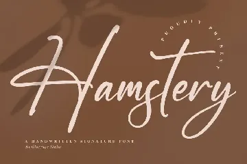 Hamstery Handwritten Signature Font