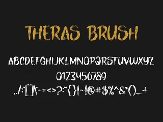 Theras Brush Fonts