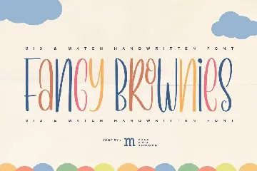 Fancy Brownies | A Cute Mix & Match Font