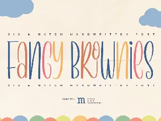 Fancy Brownies | A Cute Mix & Match Font