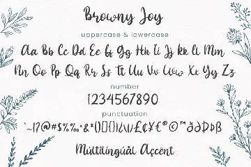 Browny Joy - Script Font