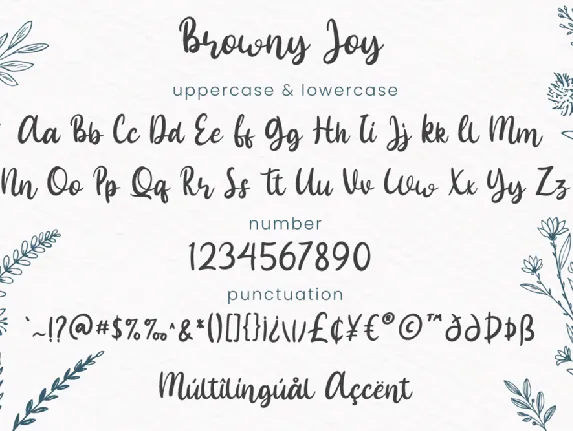 Browny Joy - Script Font